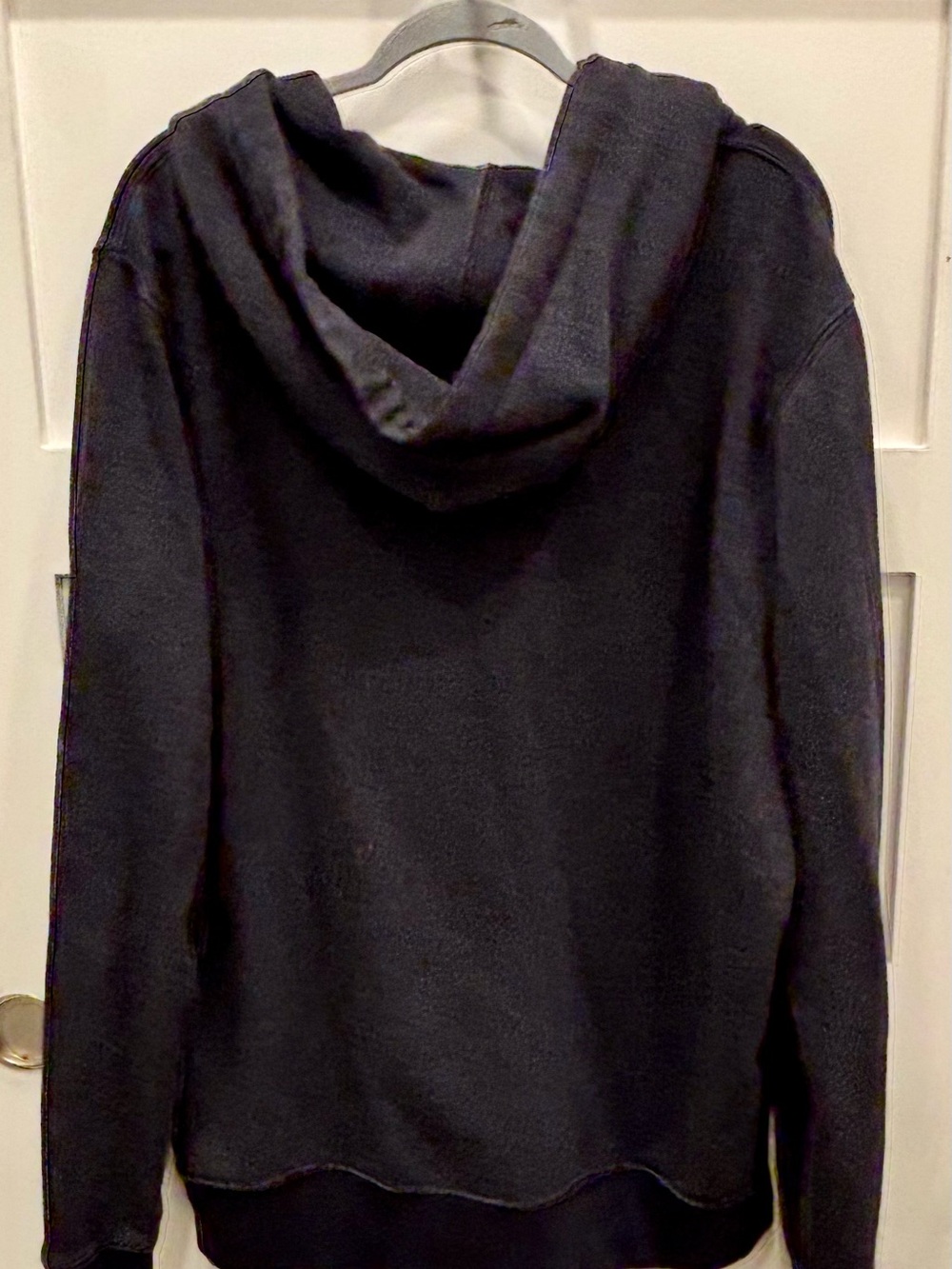 J. Crew Men's Muted Navy Vintage Fleece Zip-Up Hoodie XLT - Picture 5 of 5